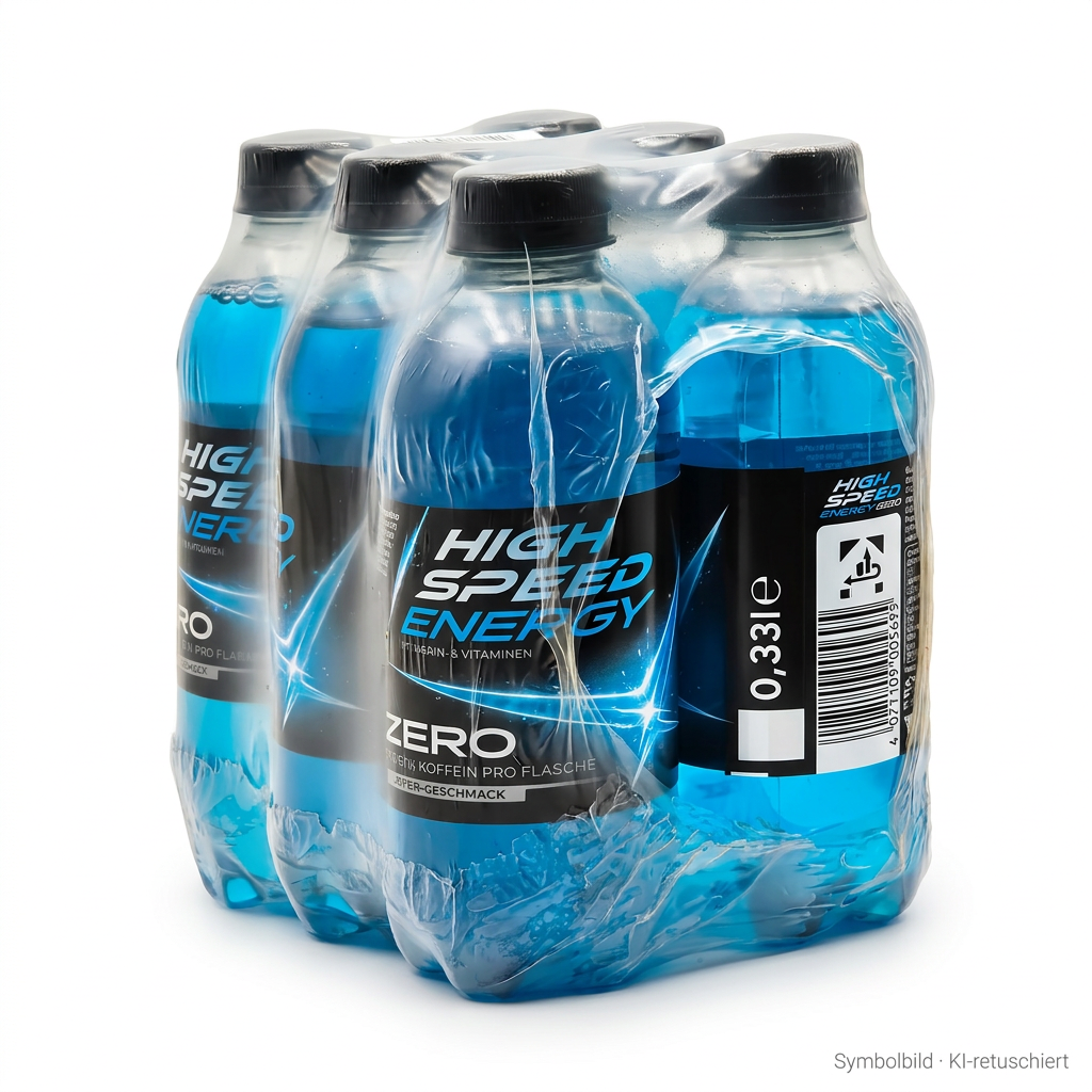 Energy-Drink, zuckerfrei, Mehrfachpack, blaue Flaschen, 0,33-Liter-Flaschen