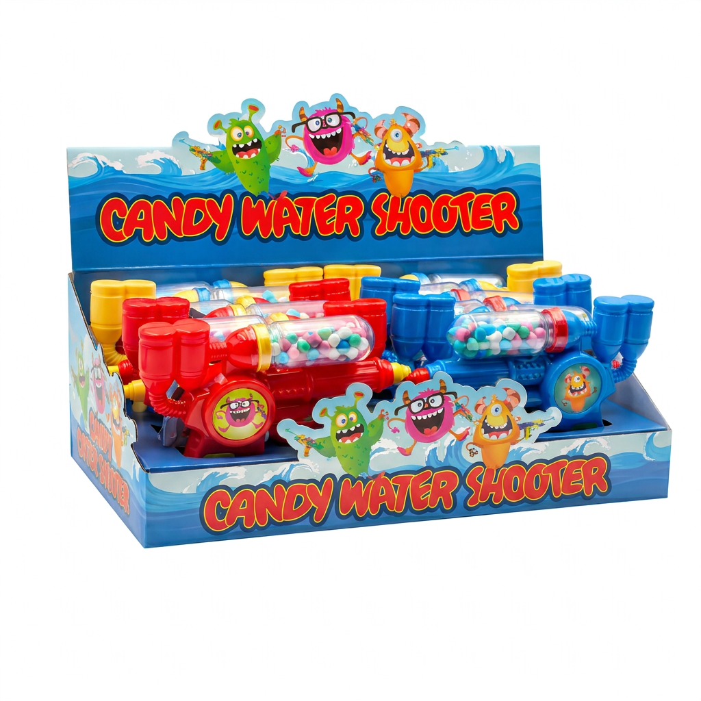Kandyschleuder, Wasserpistole, Wasserschlacht, Candy Water Shooter, Buntes Spielzeug