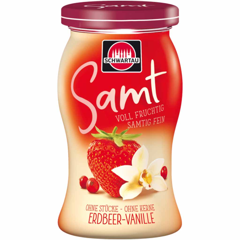 Schwartau Fruchtaufstrich Samt Erdbeere Vanille 270g MHD 22.03.27
