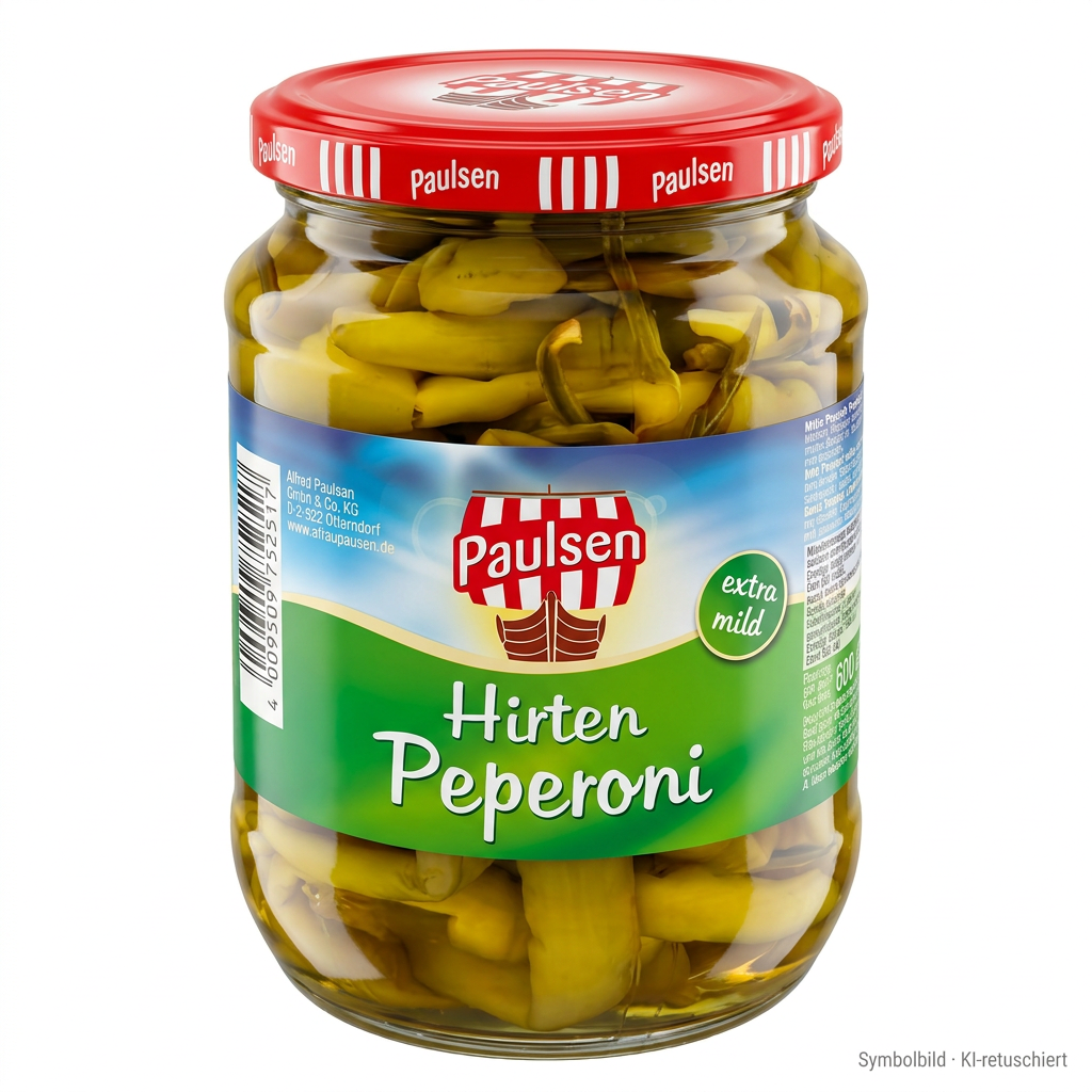 Glas Konserve, Hirten Peperoni, Paprika, Peperoni, Stangen