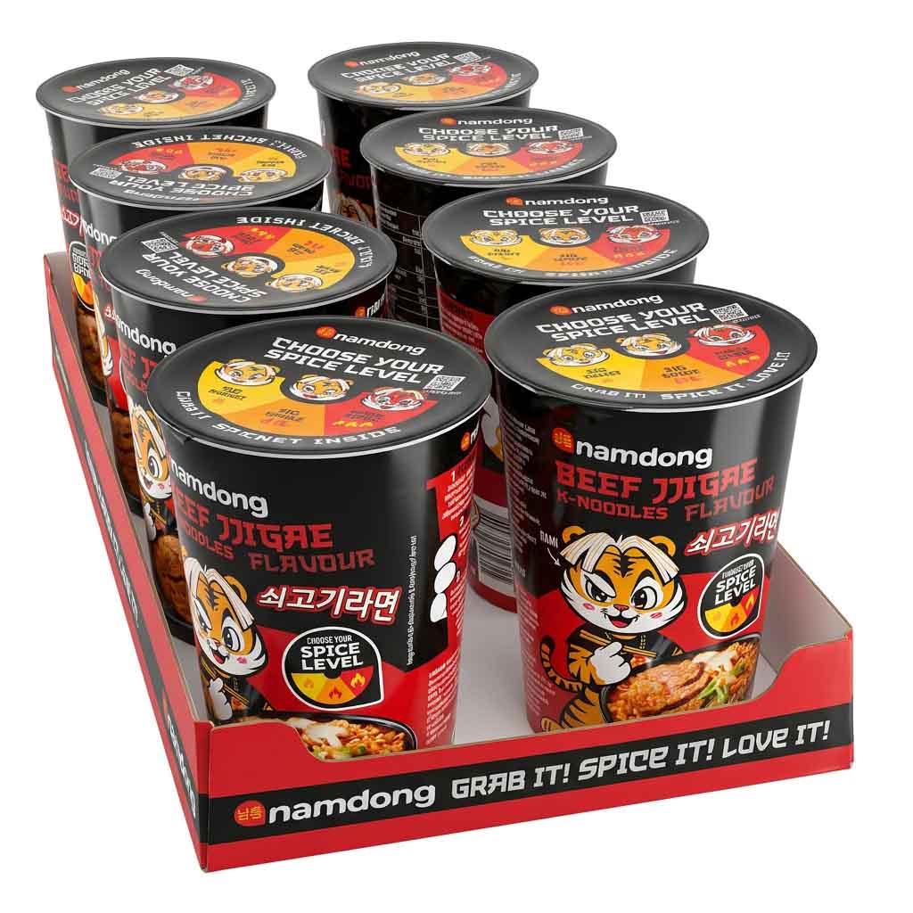 namdong K-Noodles Beef Nudelterrine 8x83g = 664g