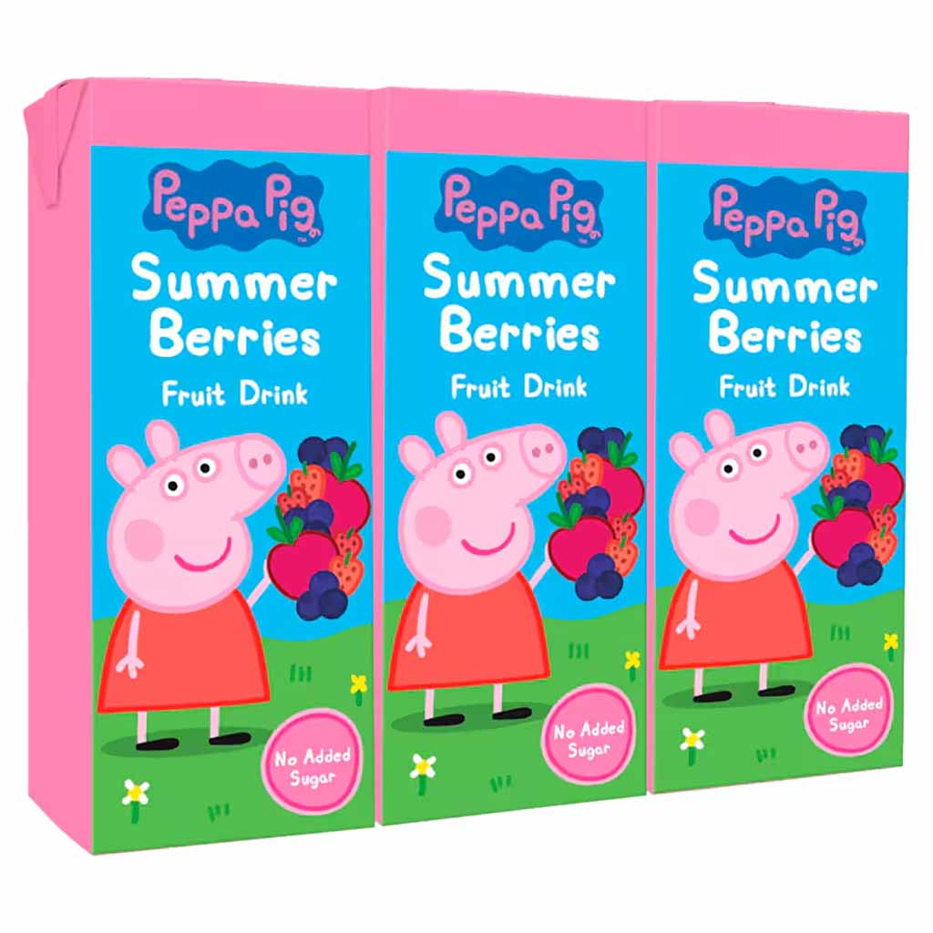 Peppa Pig, Sommer-Beeren, Fruchtdrink, Cartoonfigur, Kein zusätzlicher Zucker