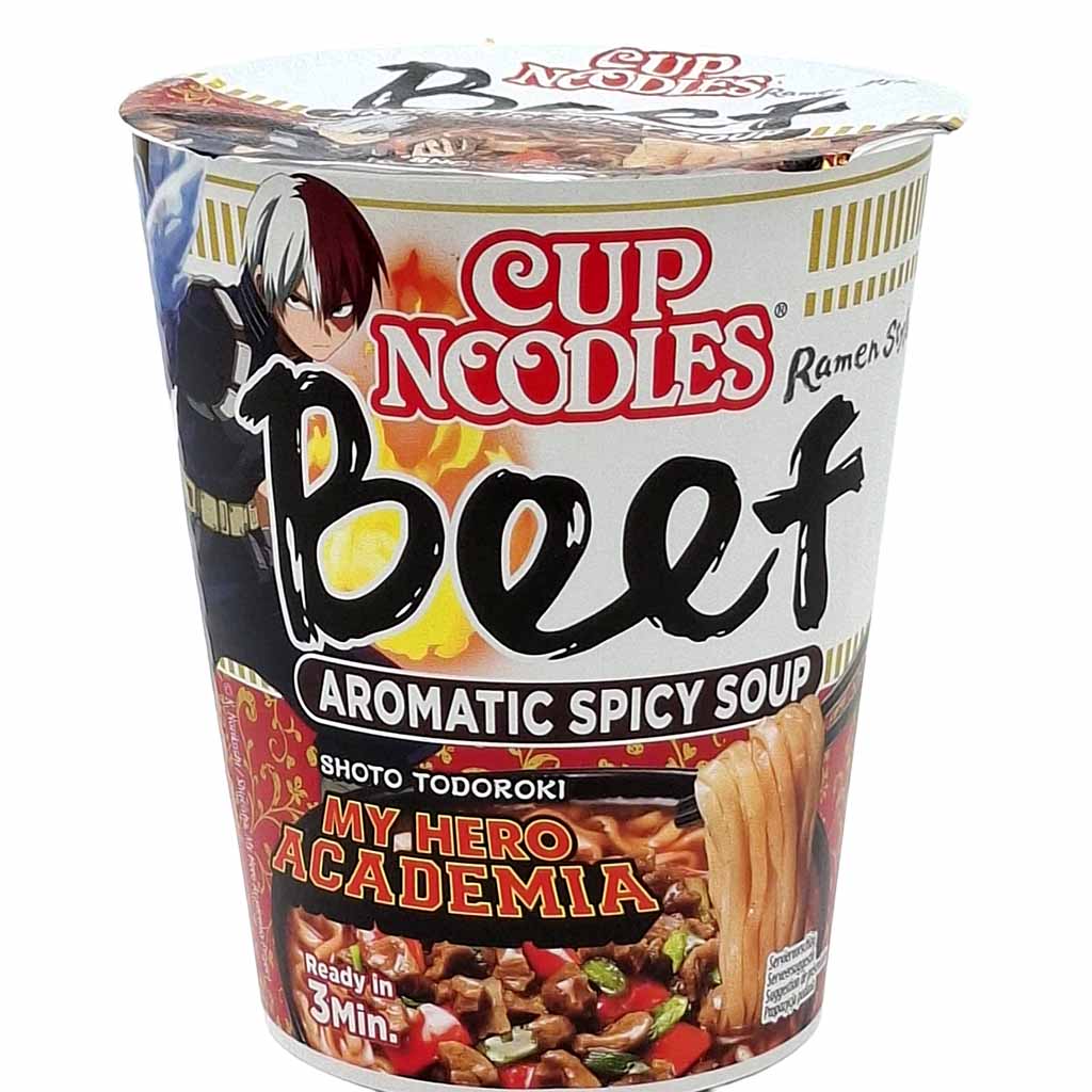 Cup Noodles, Rindfleisch, Aromatisch scharf, Schnellgerichte, My Hero Academia