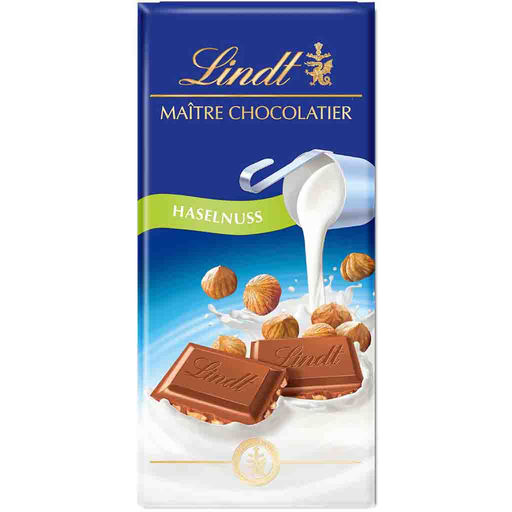 Lindt Tafelschokolade Vollmilchschokolade mit Haselnuss 100g MHD 31.12.26