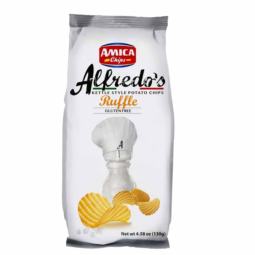 Amica Chips Alfredo's Ruffle 130g MHD 16.09.26