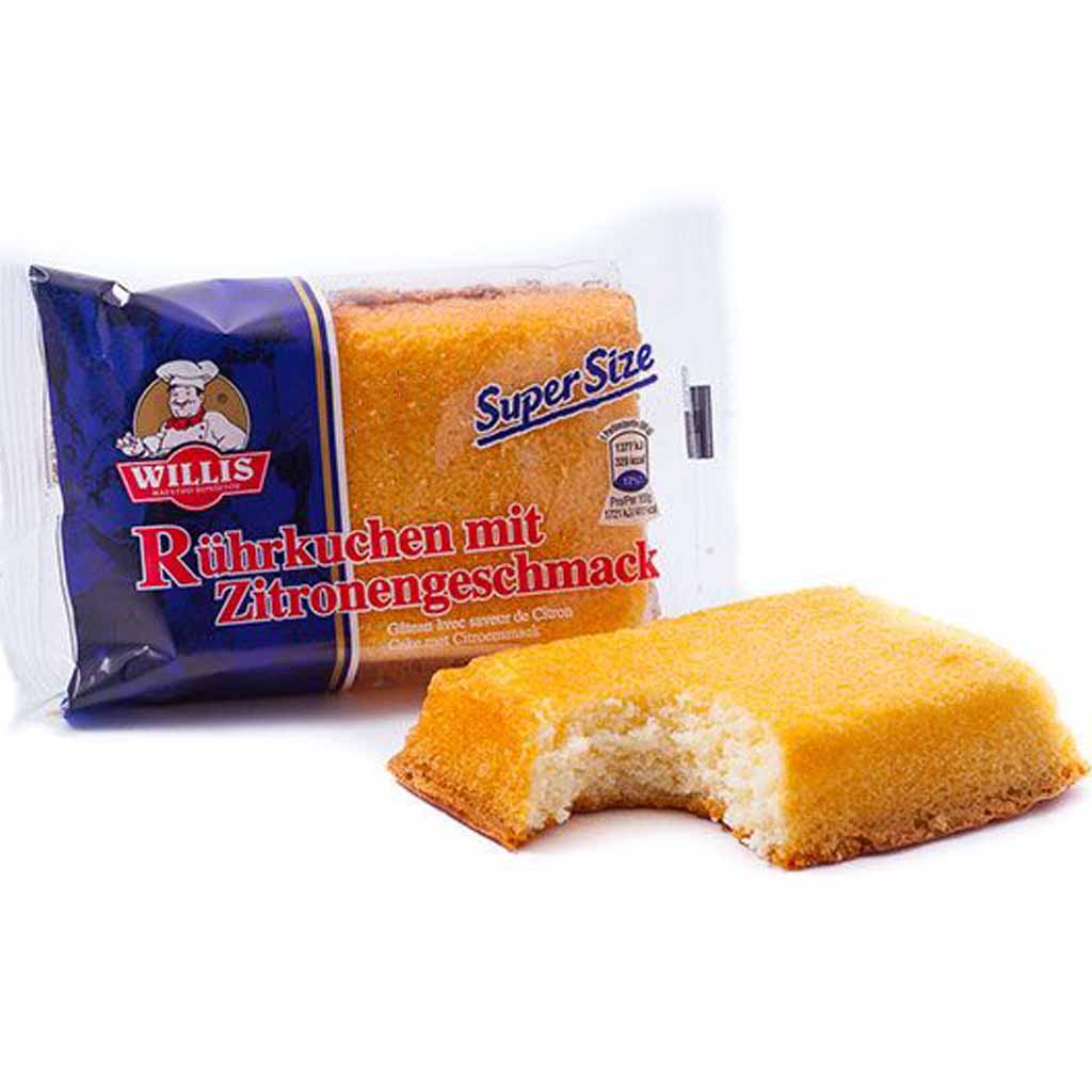 30x Willis Rührkuchen mit Zitronengeschmack á 80g=2,4kg MHD 06.07.26