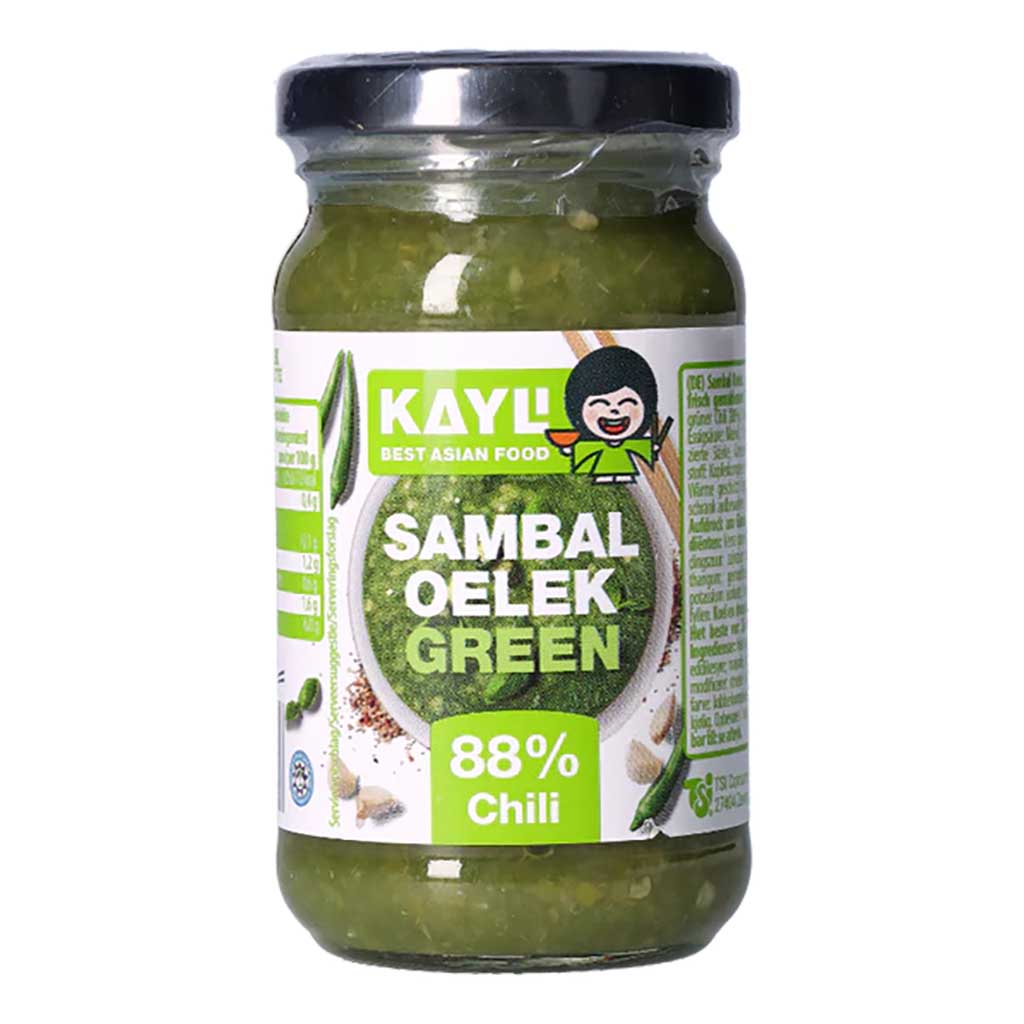 Sambal, Oelek, Green, Chili, Glas