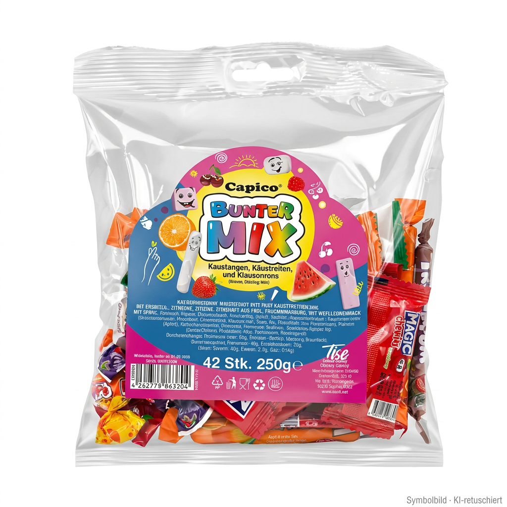 (candy), assorted, pack, fruchtig, gemischt
