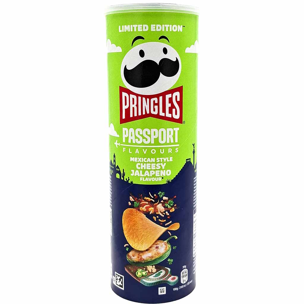 Pringles Passport Mexican Style Cheesy Jalapeno 165g