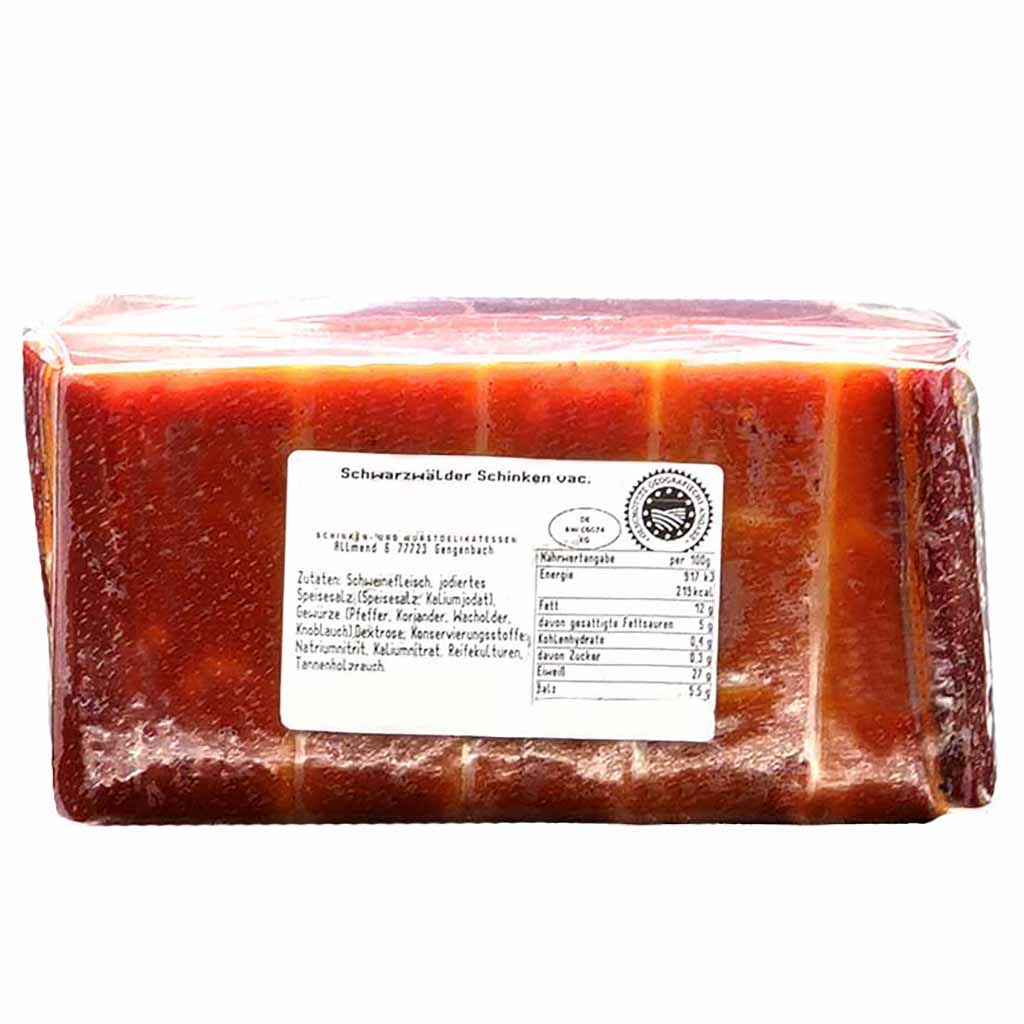 Schinken, Wurst, Block, roter Schinken, Verpackt
