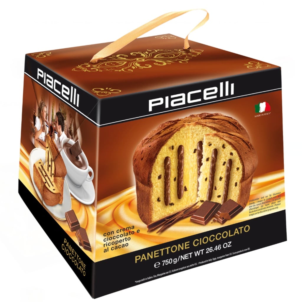 Piacelli Hefekuchen Panettone Cioccolato 750g MHD 07.06.27