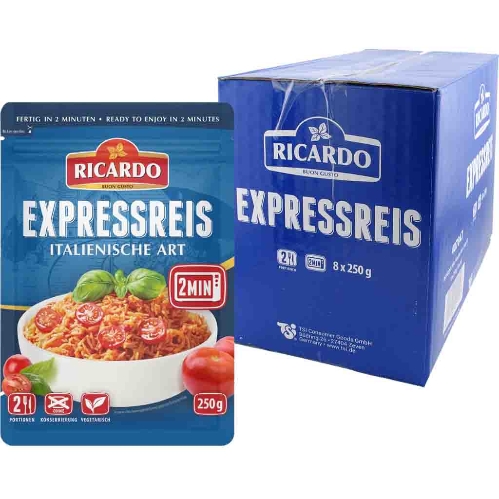RICARDO Expressreis Italienische Art 8x250g=2kg MHD 15.12.26