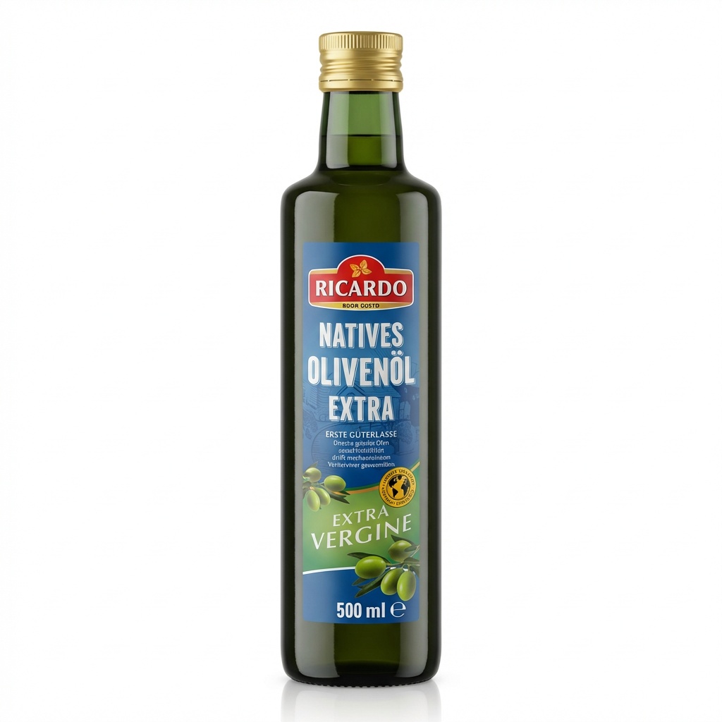 olivenöl, extravagin, natives, 500 ml, olive oil bottle