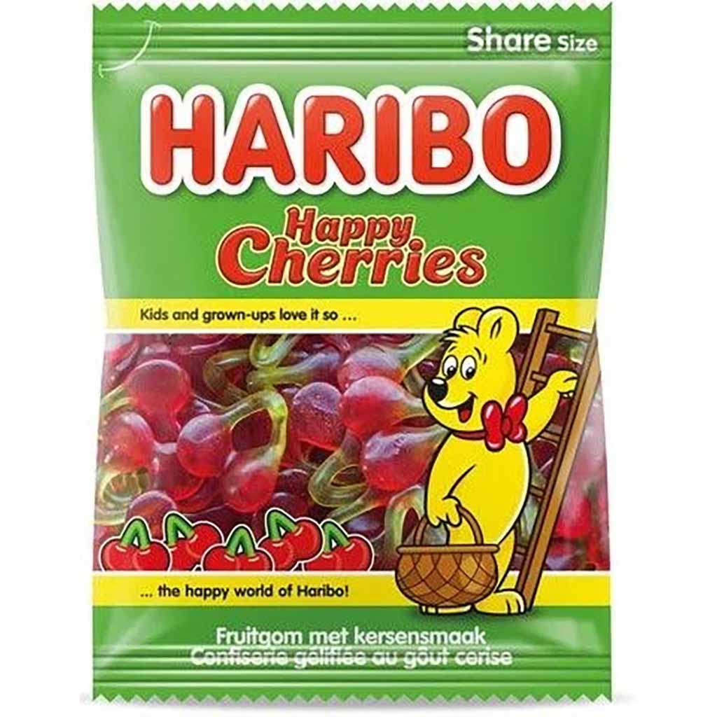 Regenbogen grün Packung, Haribo, Happy Cherries, Gummibonbons, Kirschenform