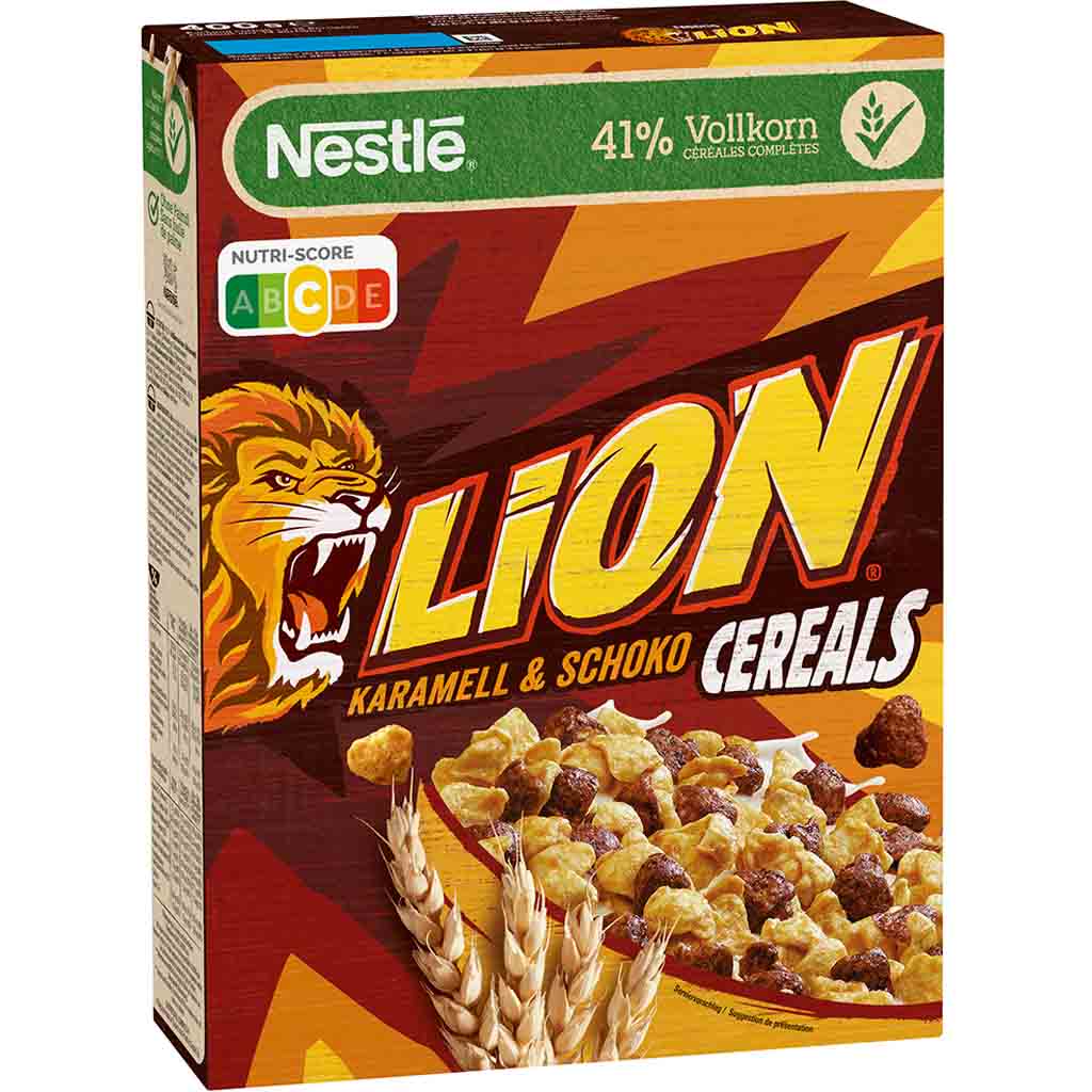 Nestle Lion Cereals Karamell & Schoko 400g MHD 30.09.27