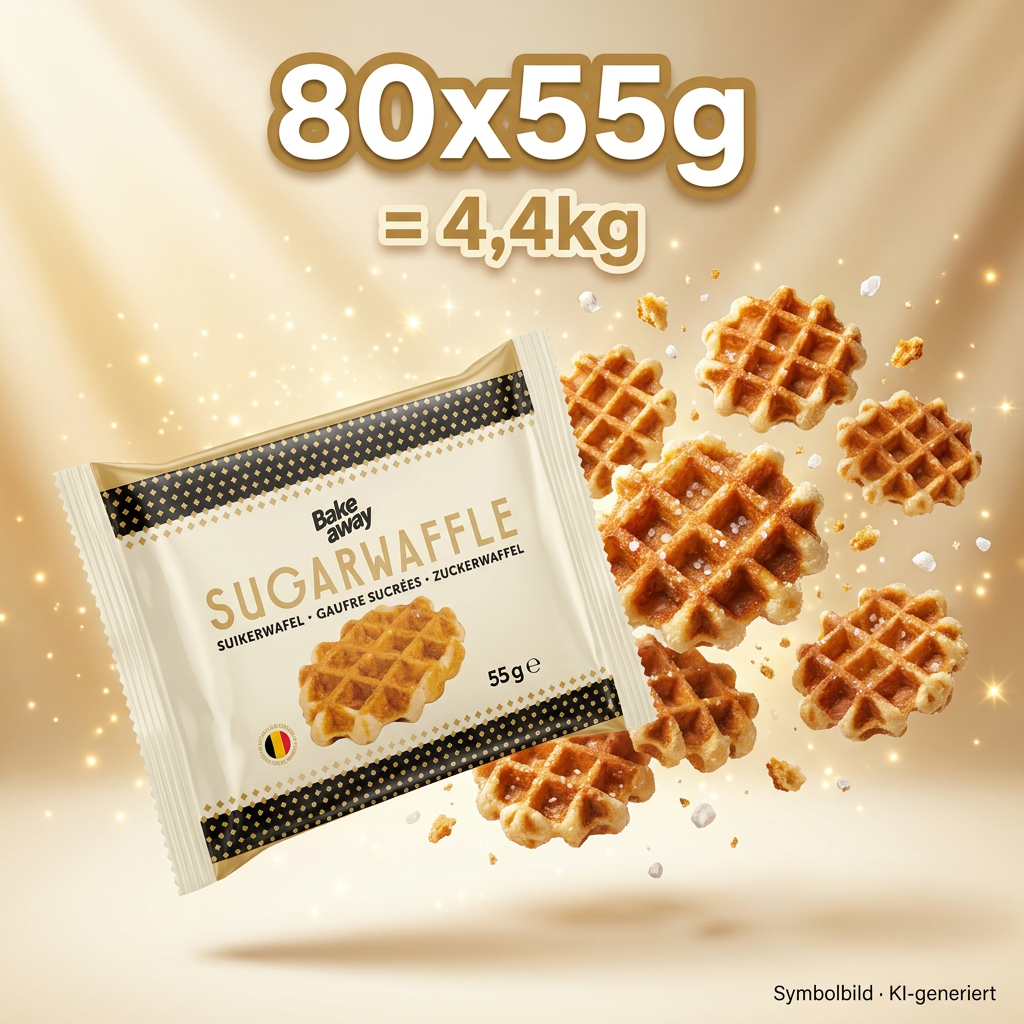 Waffel, Waffel-Snack, Süßware, Backware, 55 g Packung
