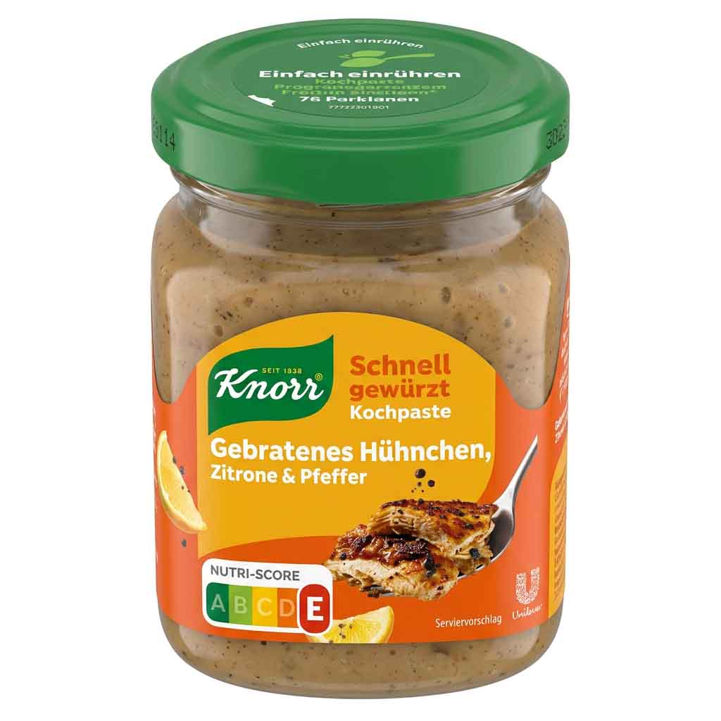 Kochpaste, Hühnchen, Zitrone, Pfeffer, Schnell gewürzt