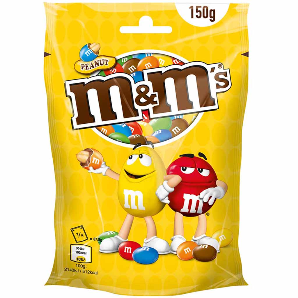 M&Ms Peanut 150g Beutel MHD 13.12.26