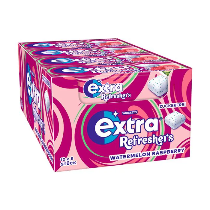 Wrigley's Extra Refreshers Watermelone-Raspberry Kaugummi zuckerfrei 12x17,9g = 214.8g