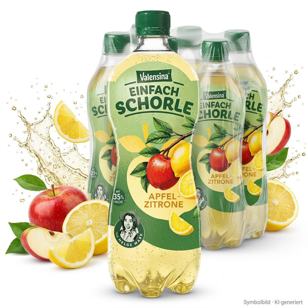 Valensina Einfach Schorle Apfel PET 6x0,75l = 4,5L MHD 26.11.26