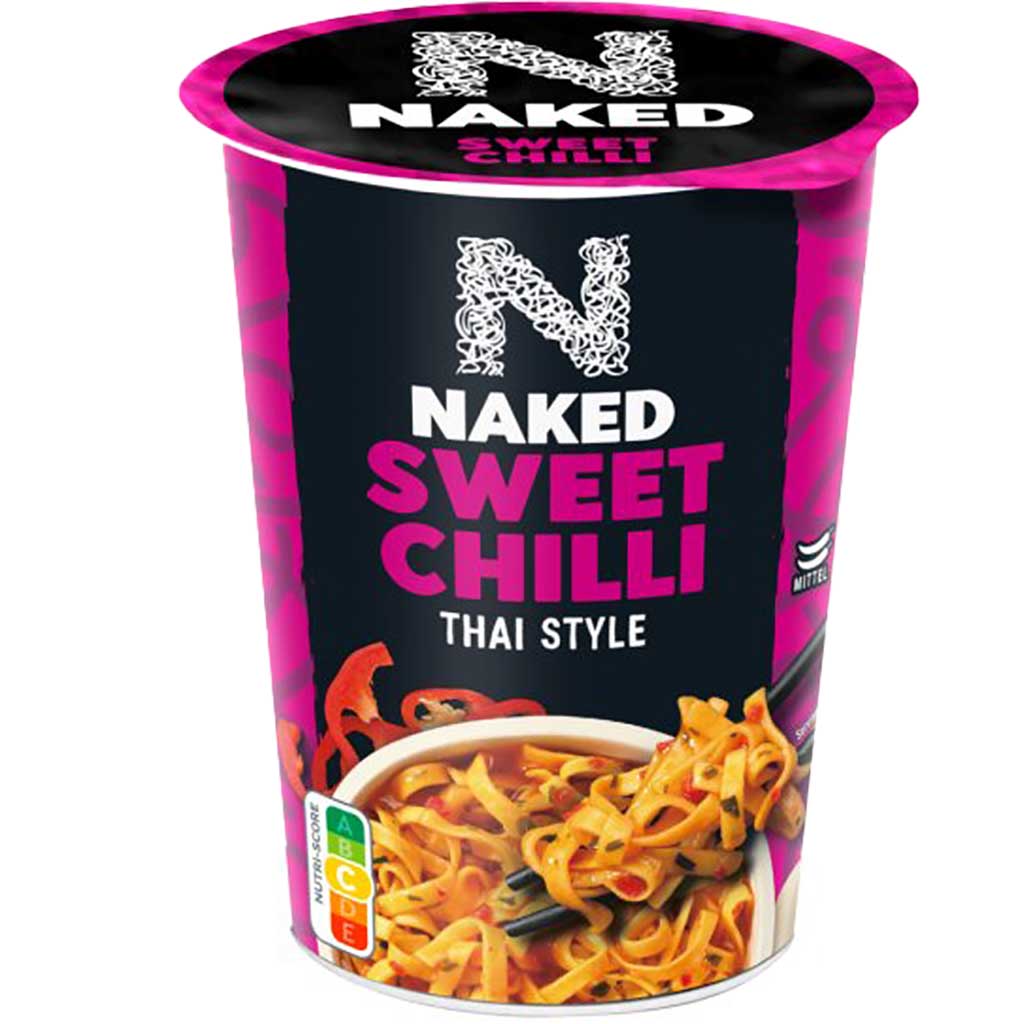 Nudeln, Thai Style, Chili, Nudeln mit Gemüse, Mikrowellenfertig
