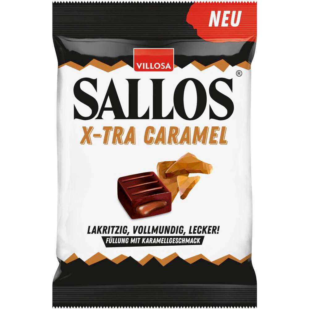 Sallos Lakritz Bonbons X-TRA Caramel 135g
