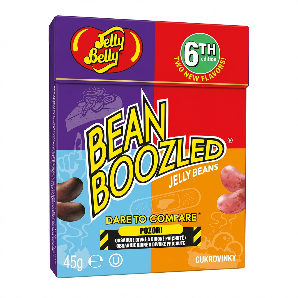 Bohnenbonbons, Bean Boozled, Süßigkeitenset, Zuckersnack, Cukrovinky