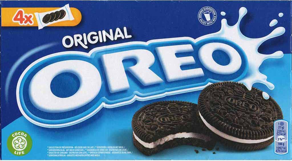 Oreo Doppelkekse Original 4x4 176g MHD 31.01.27