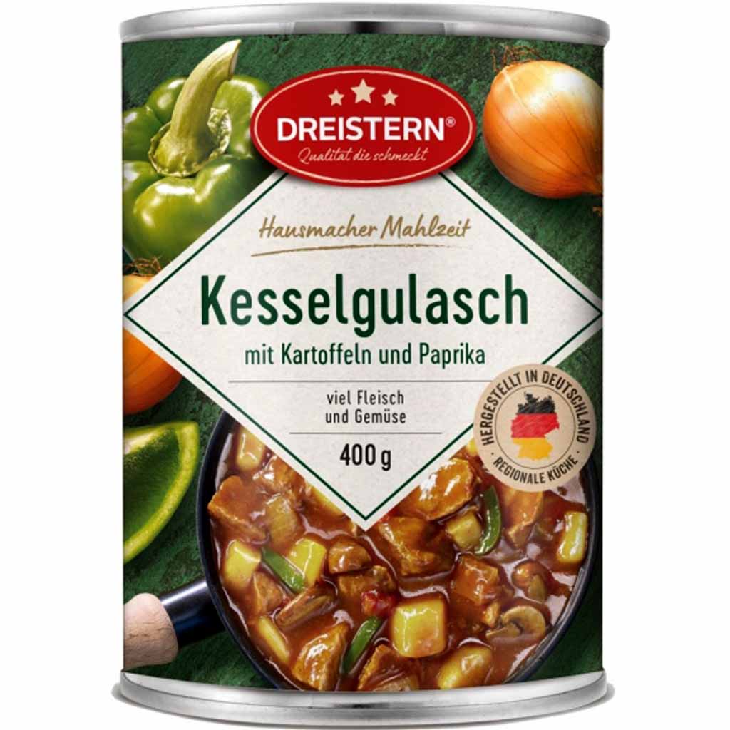 Dreistern Kesselgulasch mit Kartoffeln & Paprika 400g MHD 27.05.29
