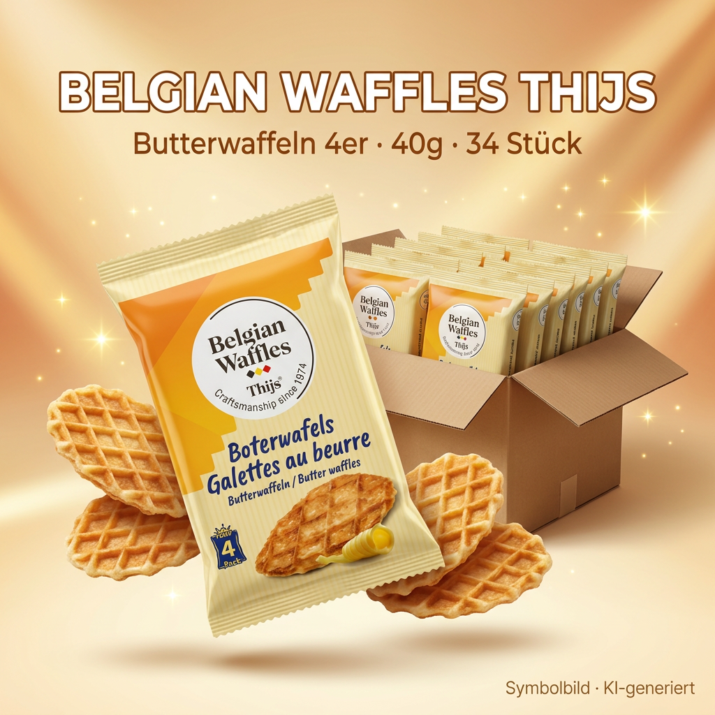 Waffeln, Butter, Snack, Verpackt, Beige-Gelb