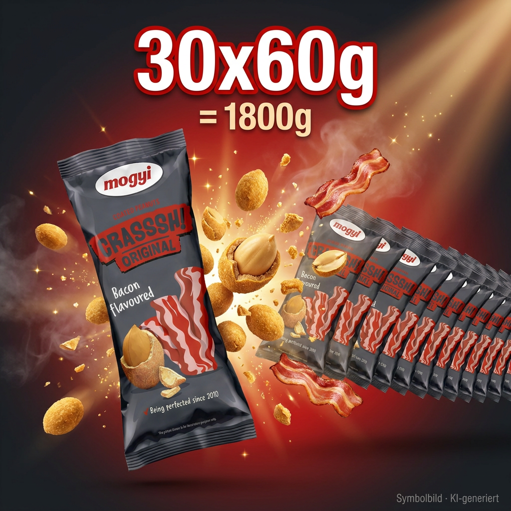 Bacon flavour, Crasshsh! Original, Snack, Erdnuss, Snackpack