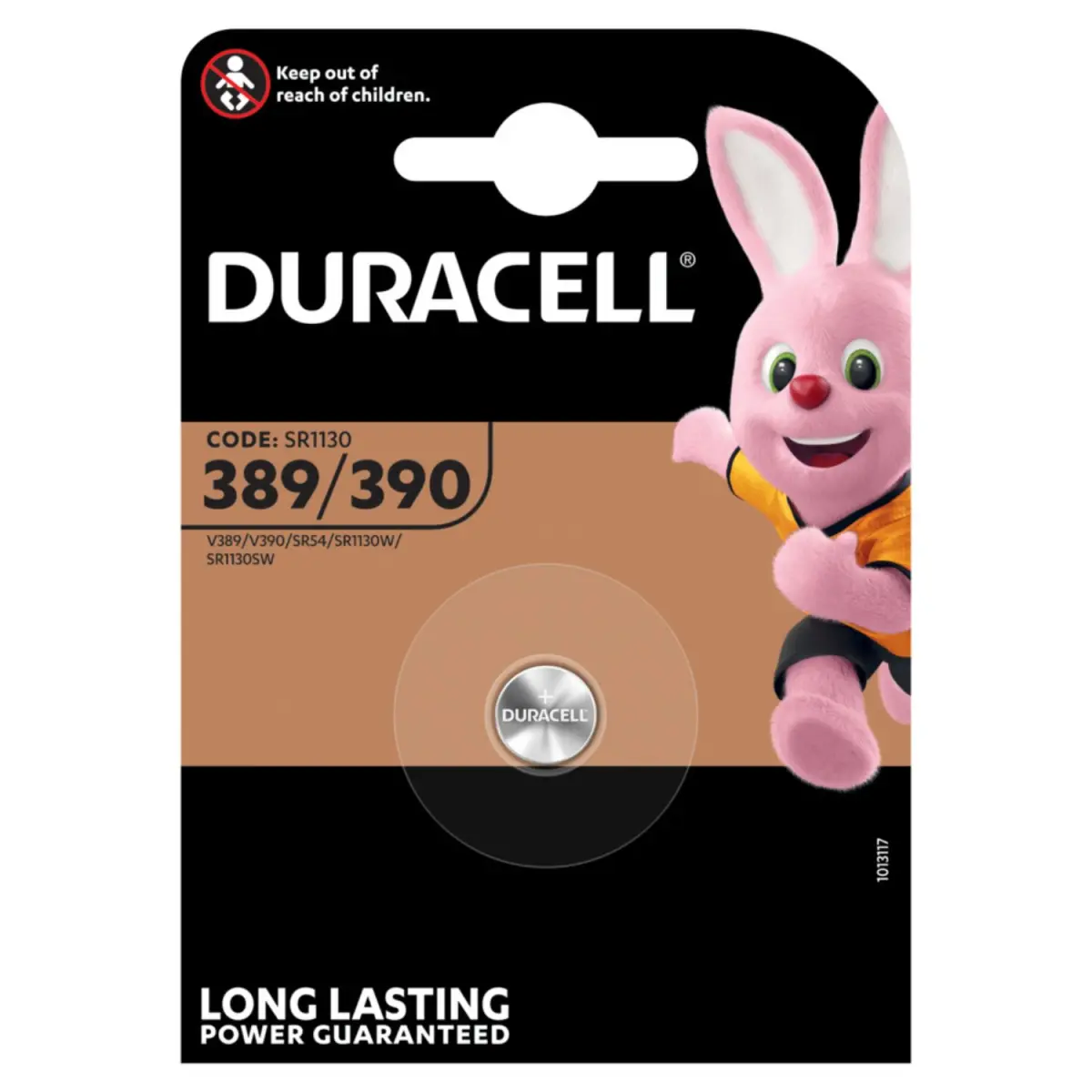 Duracell Silberoxid Knopfzelle SR54 / D389 / D390 Batterie 1,55V – 1er Blister MHD 30.12.27