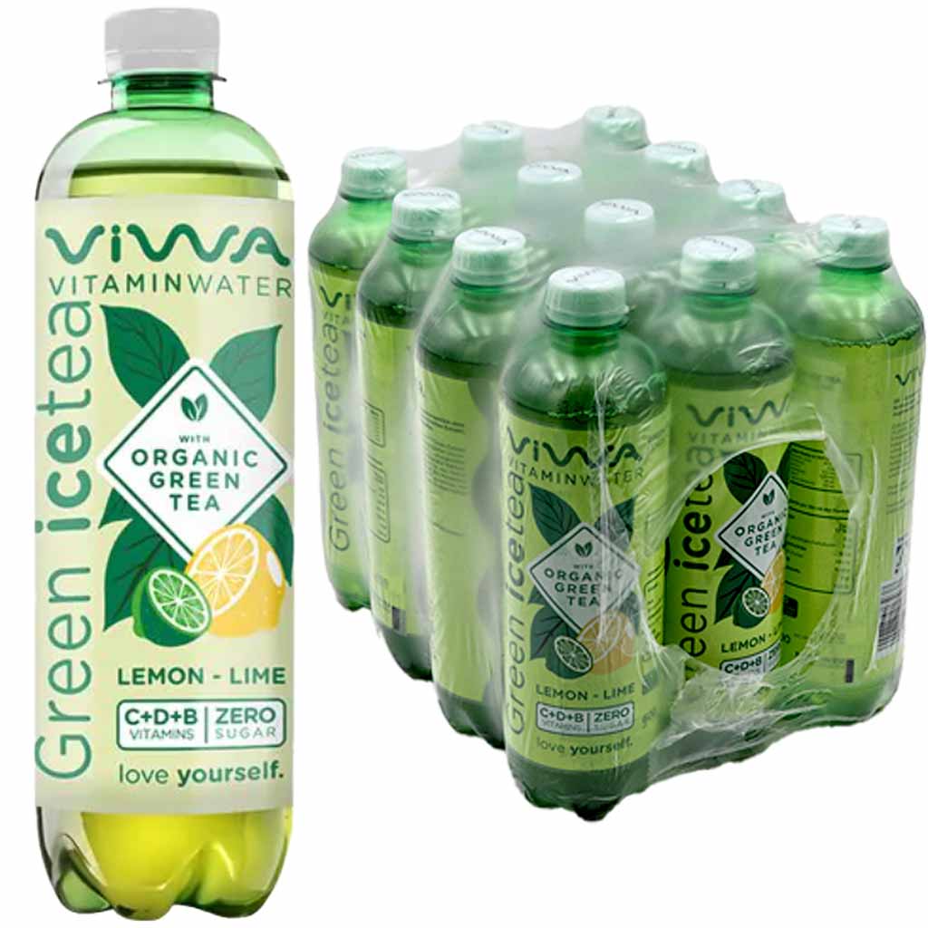 VIWA Green Ice Tea - Lemon Zero Sugar 12x600ml PET Fl. = 7,2L MHD 18.04.27