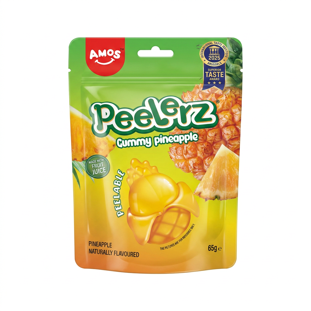 Gummibärchen, Ananas, Fruchtgummi, Fruchtgummi mit Ananas, 65 g