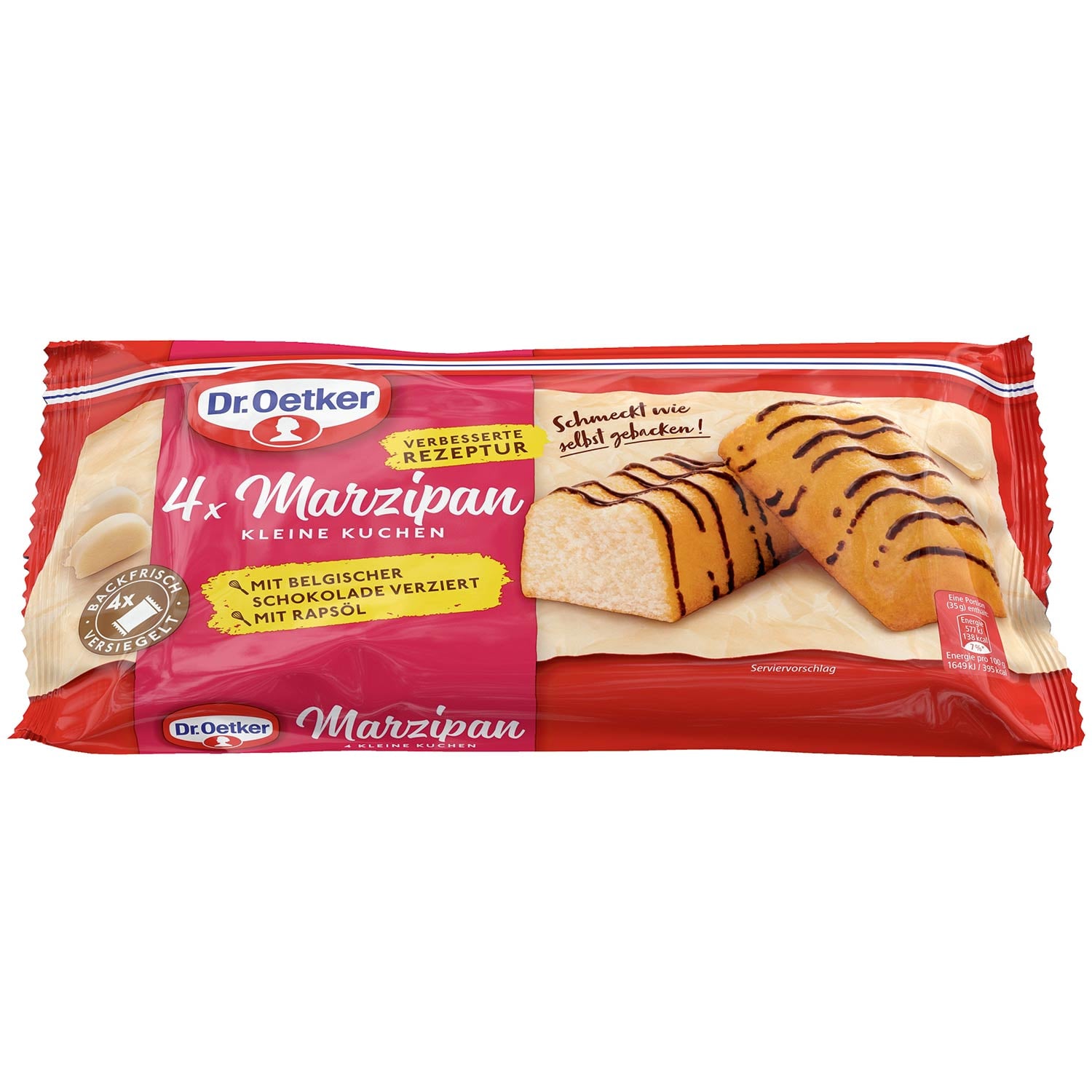 Dr.Oetker 4 kleine Marzipan Kuchen 140g MHD 30.10.26