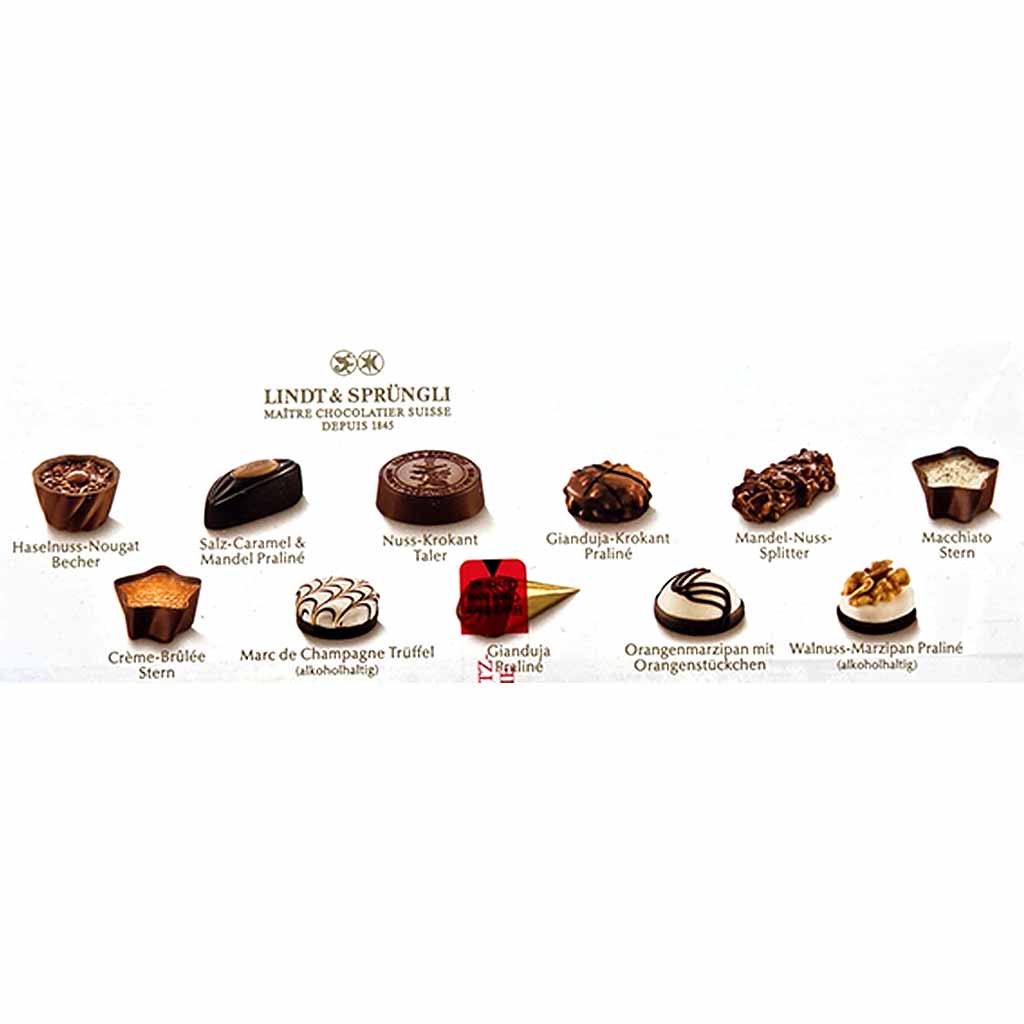 Schokolade, Pralinen, Nuss-Nougat, Mokkartig, Dekoriertes Sortiment