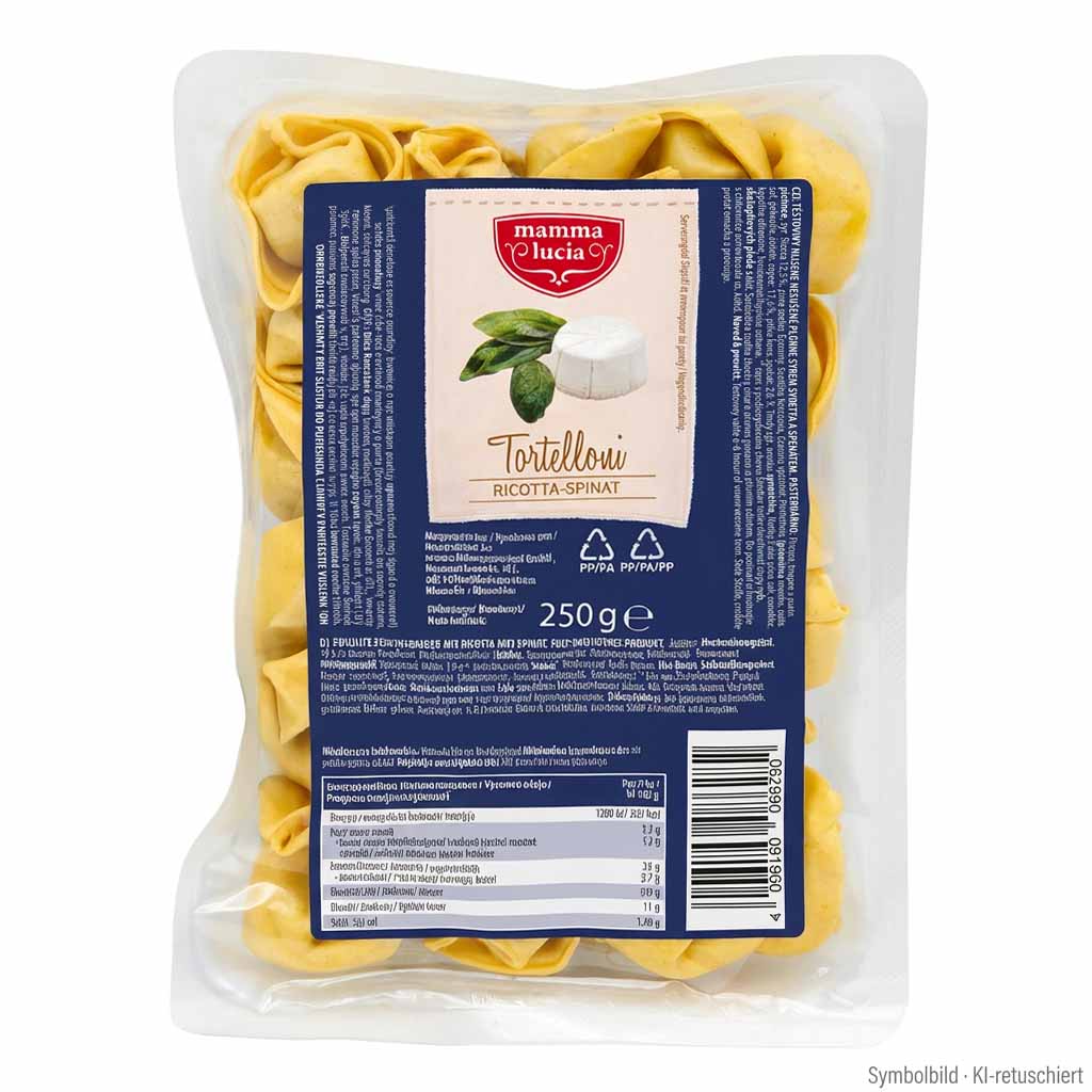 Tortellini, Ricotta, Spinat, Pasta, Packung
