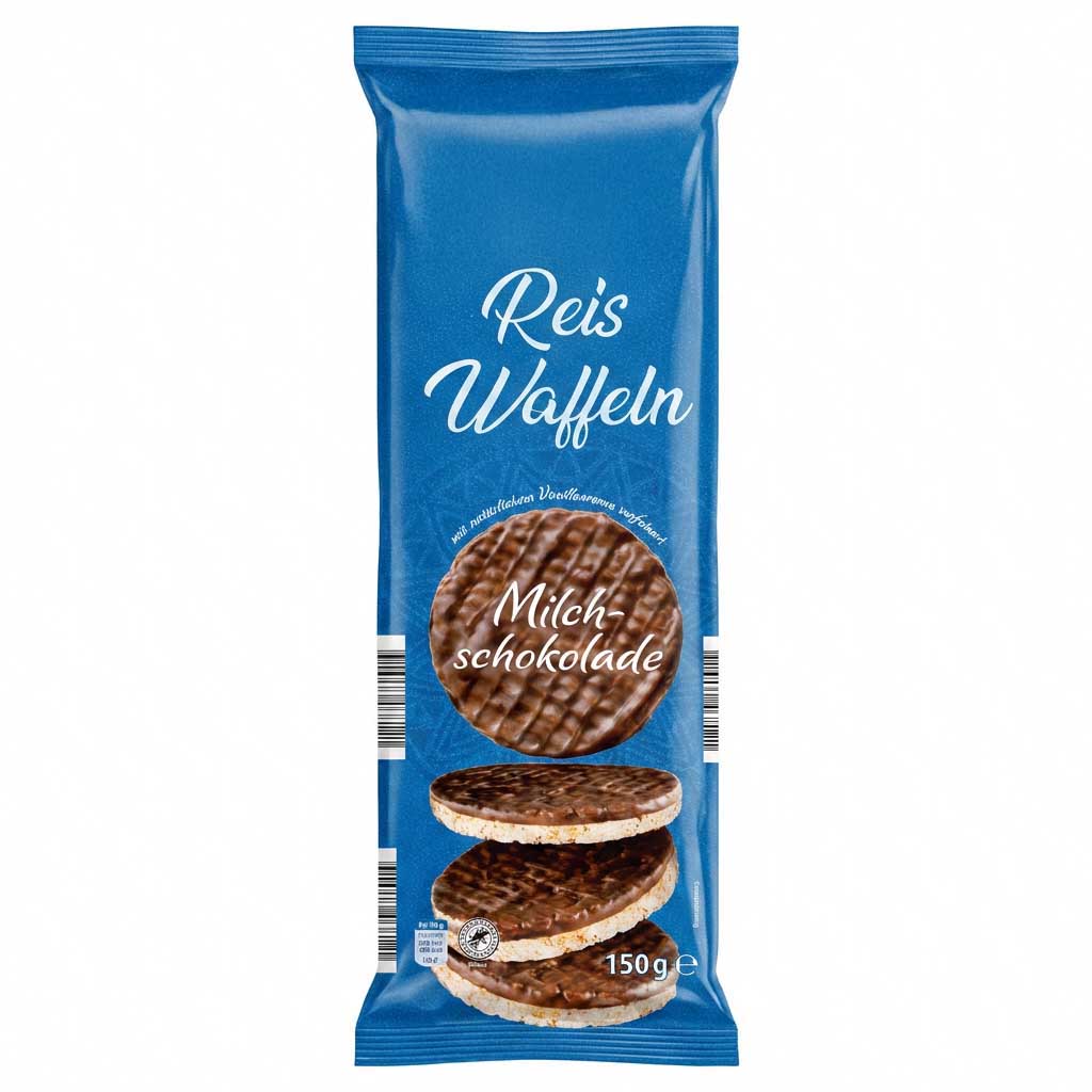 Reiswaffeln, Milchschokolade, Sandwich, Waffel, 150 g