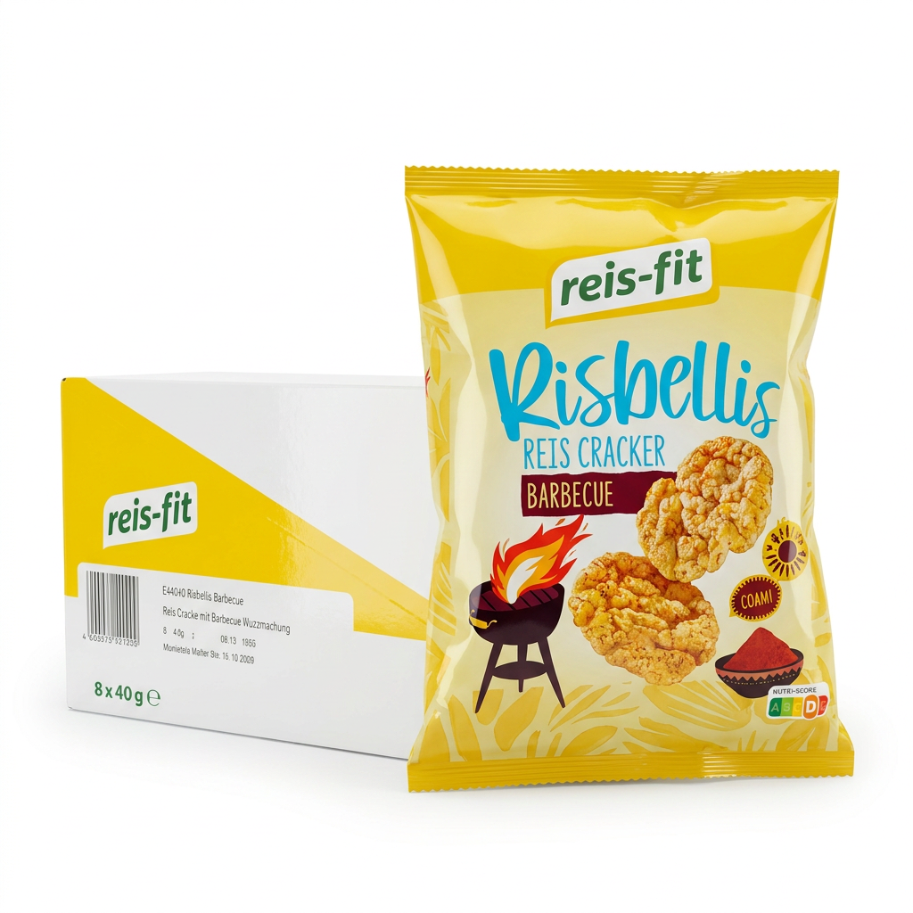 Reis-Cracker, Barbecue, Snack, Reis-Snack, Knusper