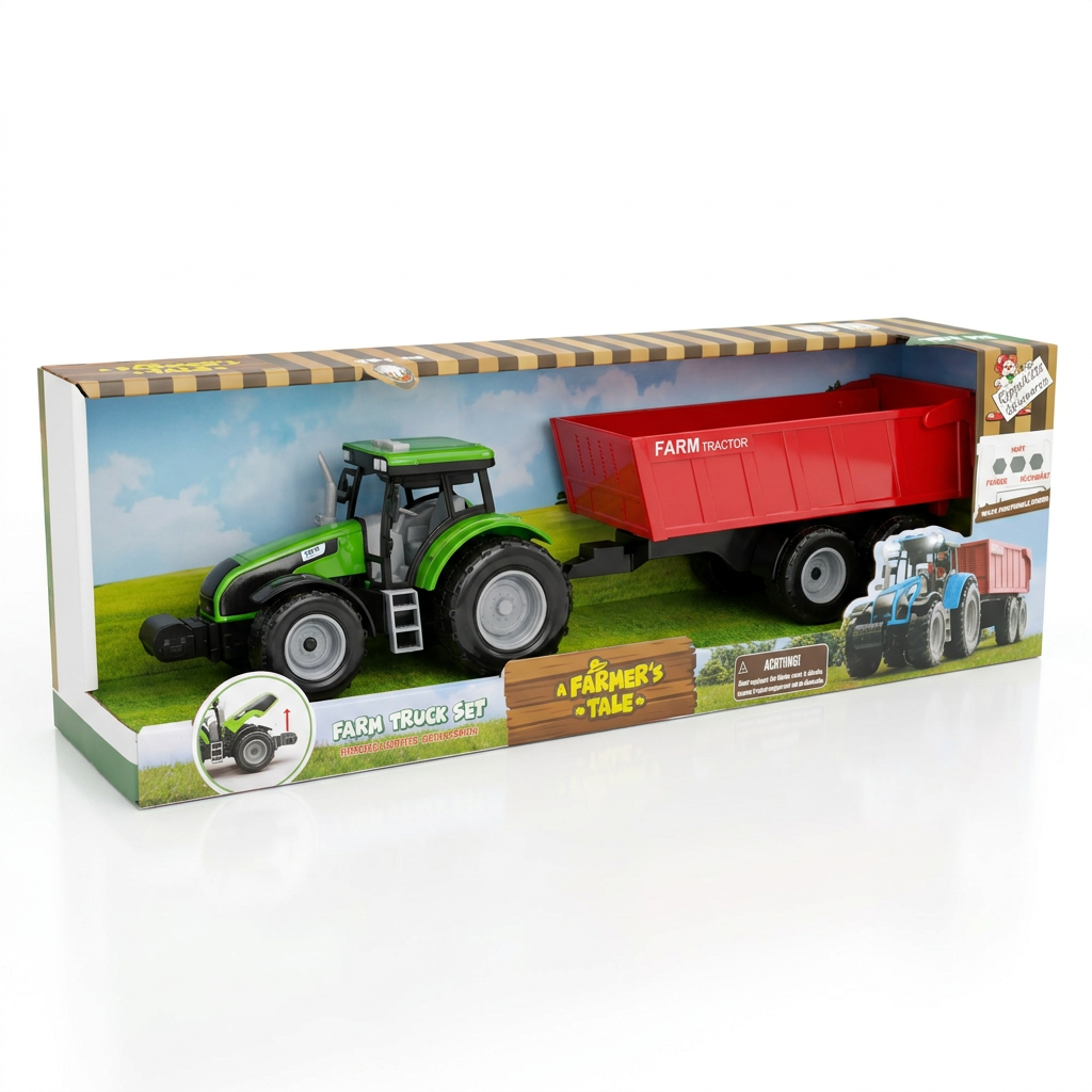 Traktor, Spielzeugtruck, Landwirtschaft, Grün, Rot