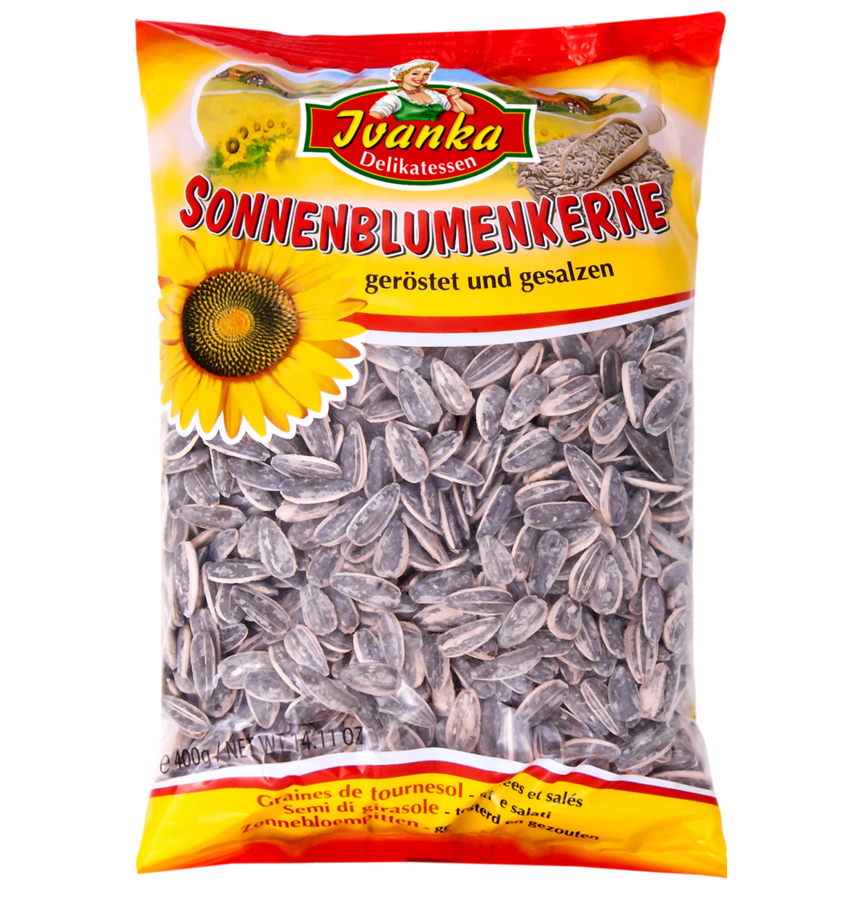 Ivanka Sonnenblumenkerne – geröstet und gesalzen 400g MHD 30.04.27