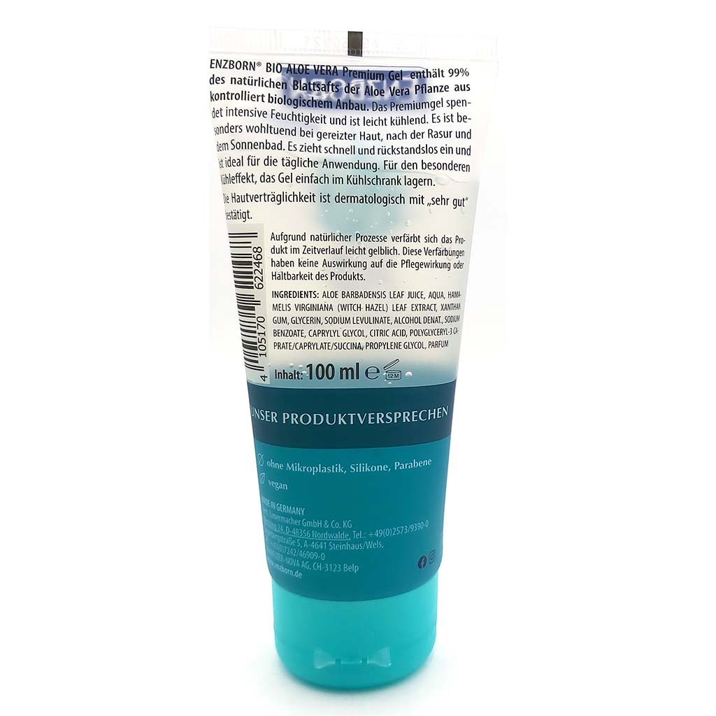 Bio Aloe Vera 99% von Enzborn Premium Gel 100ml