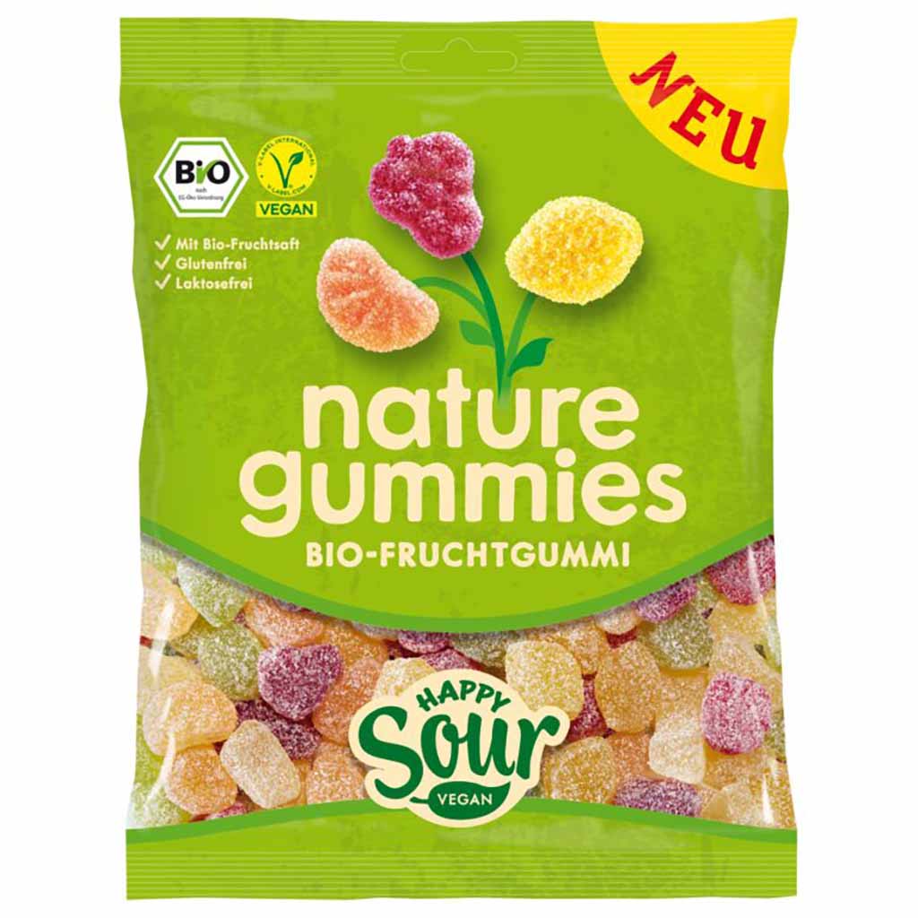 Nature Gummies, Gummibärchen, Bio-Fruchtgummi, Vegan, Sour