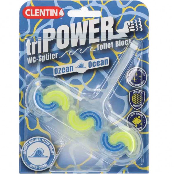 Clentin triPower WC-Spüler Ozean 45g