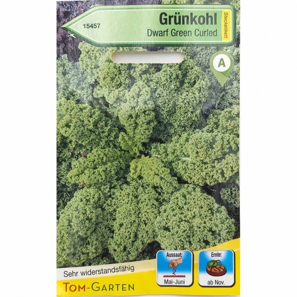 Tom Garten Samen für Grünkohl - Dwarf Green Curled