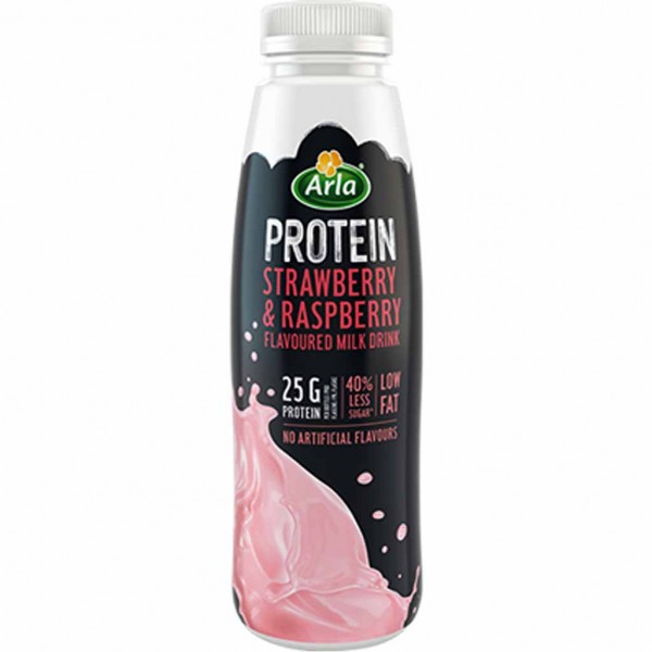Arla Protein Drink Erdbeer Himbeer Geschmack 8x500g=4kg MHD:23.8.23