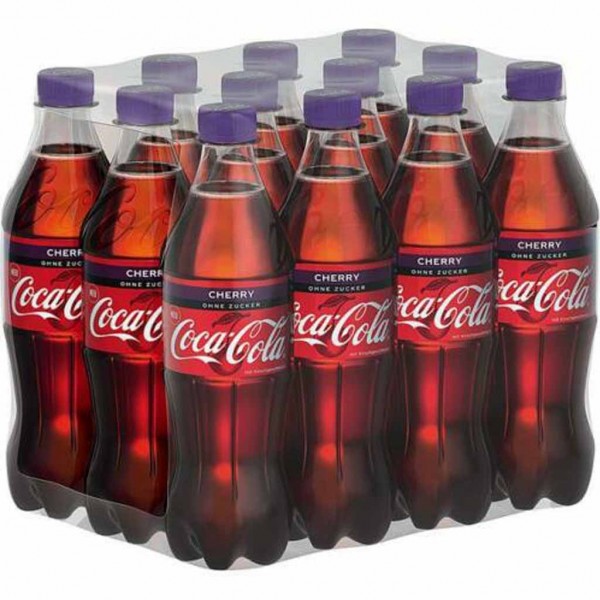 12x Coca-Cola Cherry Zero PET á 0,5L=6L MHD:30.5.23