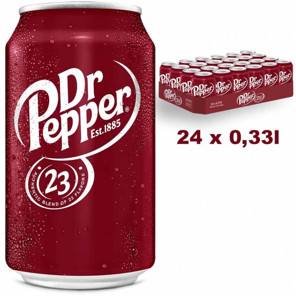 24x Dr Pepper Cola je 0,33l Dose 4000140702495