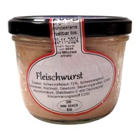 Hessenstolz Fleischwurst 200g Glas MHD:20.11.24