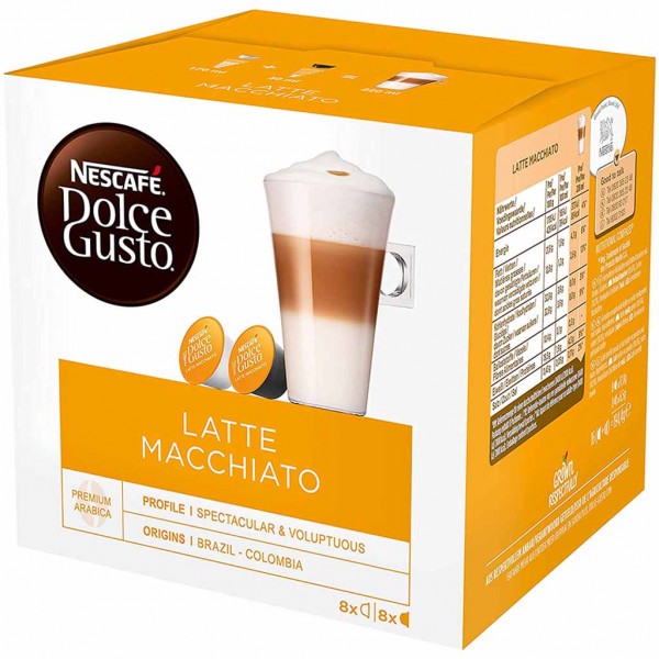 Nescafe Dolce Gusto Kapseln Latte Macchiato 8 Tassen 183,2g MHD:30.6.24